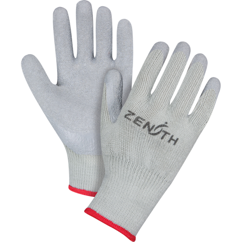 Gants enduits &agrave; doublure confortable en caoutchouc naturel, 8/Moyen, R&ecirc;vetement Latex de caoutchouc, Calibre 10, Enveloppe en Polyester/Coton Sécurité Médic