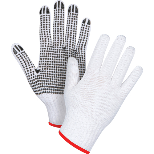 Dotted String Knit Gloves, Poly/Cotton, Single Sided, 7 Gauge, Small Sécurité Médic