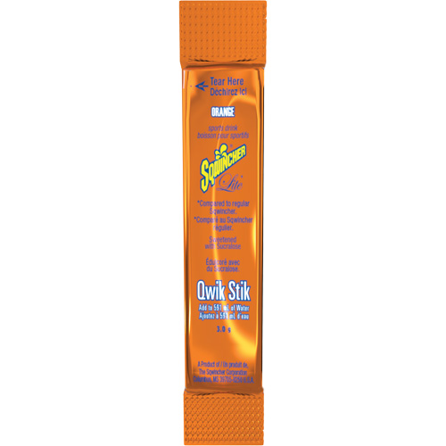 Sqwincher&reg; Boisson de r&eacute;hydratation ZERO Qwik Stik, Poudre, Orange Sécurité Médic