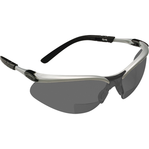Lunettes de s&eacute;curit&eacute; BX avec verres de lecture, Antibu&eacute;e, Grise/fum&eacute;e, Dioptrie 2,0 Sécurité Médic