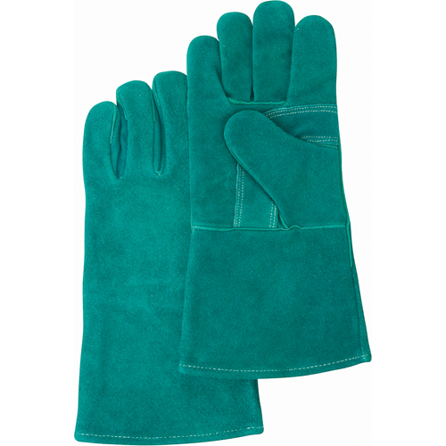 Premium Welder's Gloves, Split Cowhide, Size Large Sécurité Médic
