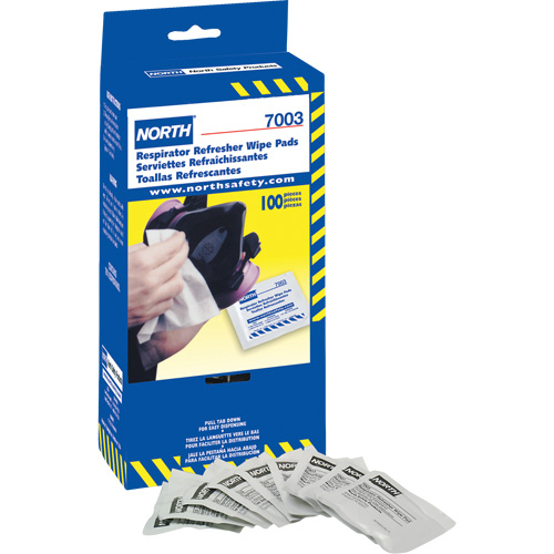 North&reg; Respirator Refresher Towelettes, Wipes Sécurité Médic