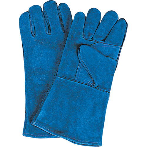 Double Palm & Thumb Welding Gloves, Split Cowhide, Size Large Sécurité Médic
