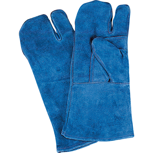 Double Palm & Thumb Welding Gloves, Split Cowhide, Size Large Sécurité Médic