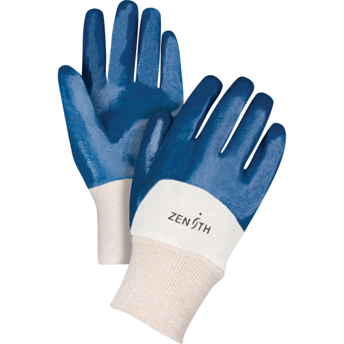 Medium-Weight Interlock Lined Gloves, 10/X-Large, Nitrile Coating, Cotton Shell Sécurité Médic