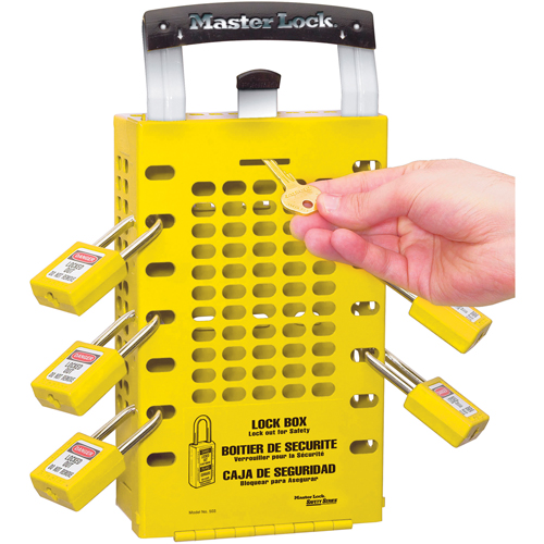 Latch Tight Lock Boxes, Yellow Sécurité Médic