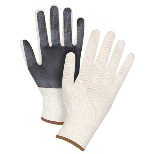 Palm-Coated String Knit Gloves, Poly/Cotton, Single Sided, 7 Gauge, Large Sécurité Médic