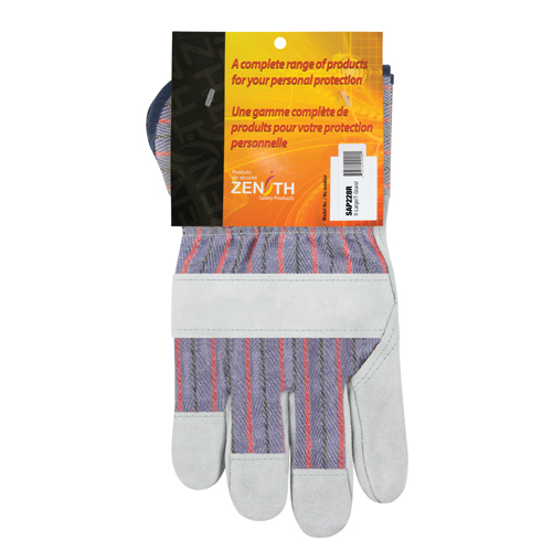 Rugged Fitters Gloves, X-Large, Split Cowhide Palm, Cotton Inner Lining Sécurité Médic