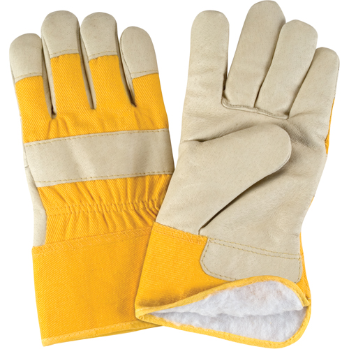 Winter-Lined Fitters Gloves, Large, Grain Pigskin Palm, Boa Inner Lining Sécurité Médic