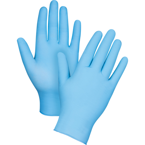 Puncture-Resistant Medical-Grade Disposable Gloves, Small, Nitrile, 3.5-mil, Powder-Free, Blue, Class 2 Sécurité Médic