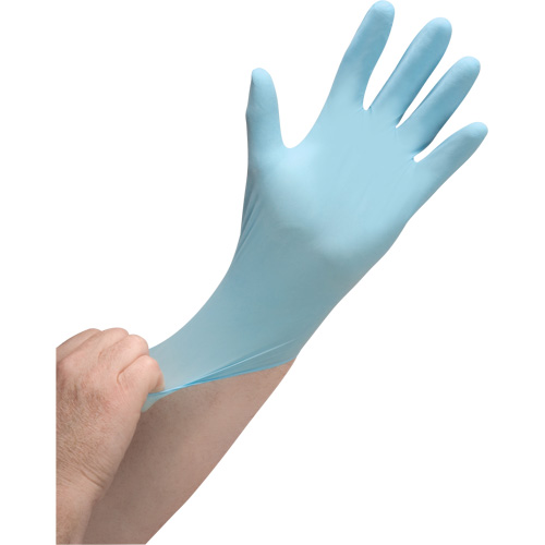 Puncture-Resistant Medical-Grade Disposable Gloves, Small, Nitrile, 3.5-mil, Powder-Free, Blue, Class 2 Sécurité Médic
