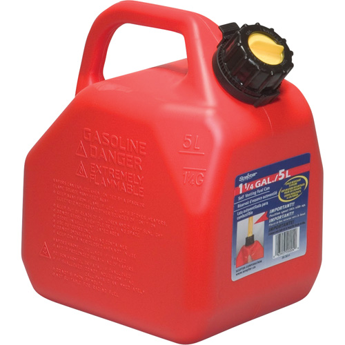 Jerry Cans, 1.25 US gal./5 L, Red, CSA Compliant/ULC Sécurité Médic