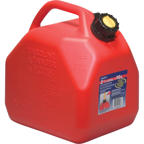 Jerry Cans, 2.5 US gal./10 L, Red, CSA Compliant/ULC Sécurité Médic