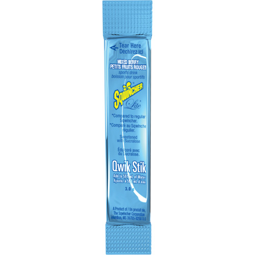 Sqwincher&reg; Boisson de r&eacute;hydratation ZERO Qwik Stik, Poudre, M&eacute;lange de baies Sécurité Médic