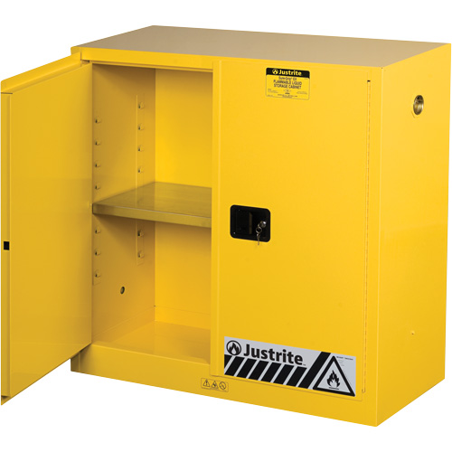 Armoires Sure-Grip EX pour produits inflammables, 30 gal., 2 Porte(s), 43" La x 44" h x 18" p Sécurité Médic