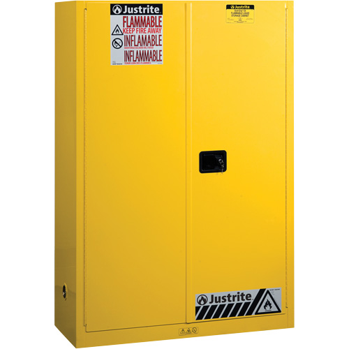 Armoires Sure-Grip EX pour produits inflammables, 45 gal., 2 Porte(s), 43" La x 65" h x 18" p Sécurité Médic