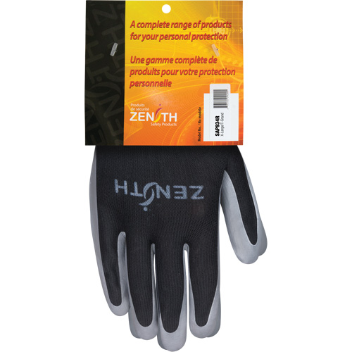 Gants enduits confortables de premi&egrave;re qualit&eacute;, 10/T-Grand, R&ecirc;vetement Nitrile, Calibre 13, Enveloppe en Polyester Sécurité Médic