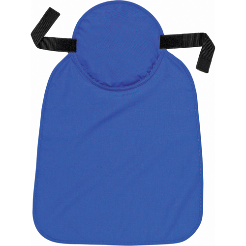 Tampons  et voiles pour le cou refroidissants pour casque de s&eacute;curit&eacute; Chill-Its 6717, Bleu Sécurité Médic
