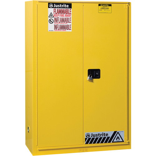 Sure-Grip&reg; Ex Flammable Storage Cabinets, 45 gal., 1 Door, 43" W x 65" H x 18" D Sécurité Médic