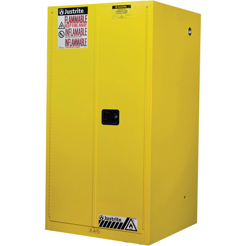 Sure-Grip&reg; Ex Flammable Storage Cabinets, 60 gal., 2 Door, 34" W x 65" H x 34" D Sécurité Médic