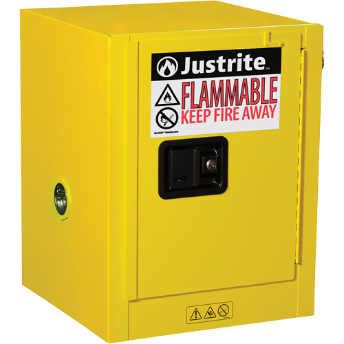 Armoire de s&eacute;curit&eacute; de comptoir pour produits inflammables EX Sure-Grip, 4 gal., 1 Porte(s), 17" La x 22" h x 17" p Sécurité Médic