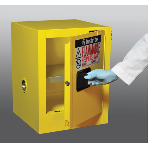 Armoire de s&eacute;curit&eacute; de comptoir pour produits inflammables EX Sure-Grip, 4 gal., 1 Porte(s), 17" La x 22" h x 17" p Sécurité Médic