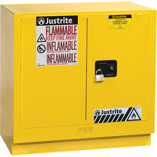 Armoire de s&eacute;curit&eacute; pour dessous de comptoir pour produits inflammables EX Sure-Grip, 22 gal., 2 Porte(s), 35" La x 35" h x 22" p Sécurité Médic