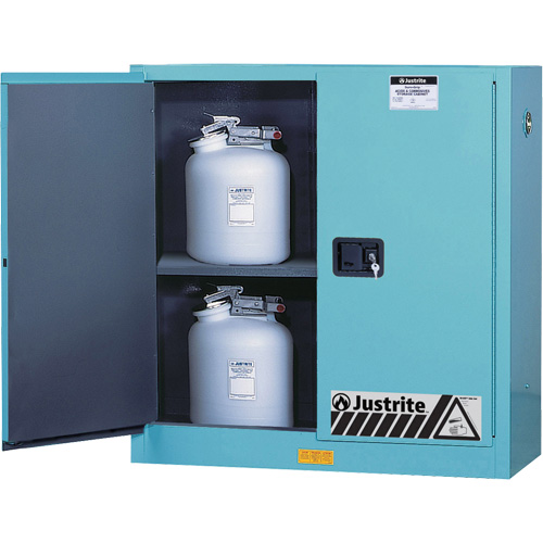 ChemCor&reg; Lined Acid/Corrosive Storage Cabinets, 30 gal., 43" x 44" x 18" Sécurité Médic