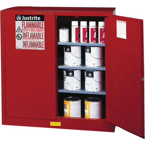 Armoire de s&eacute;curit&eacute; pour la peinture et les encres combustibles EX Sure-Grip, 40 gal., 3 tablettes Sécurité Médic