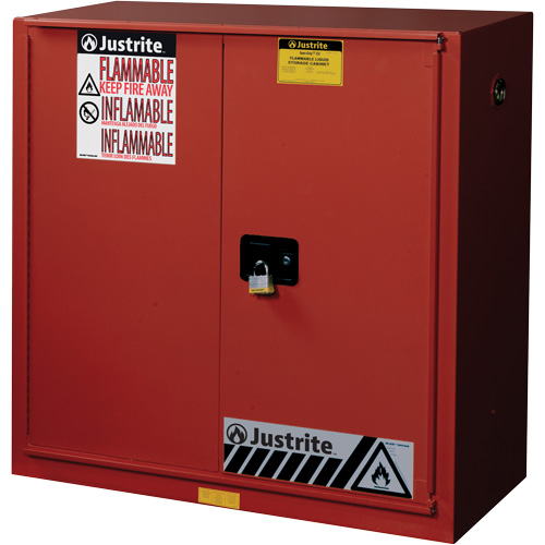 Armoire de s&eacute;curit&eacute; pour la peinture et les encres combustibles EX Sure-Grip, 40 gal., 3 tablettes Sécurité Médic
