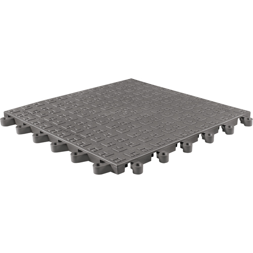 Tapis ErgoDeck Soft No 566, PVC, 1-1/2' la c, 1-1/2' lo, 7/8" &eacute;paisseur, Charbon Sécurité Médic