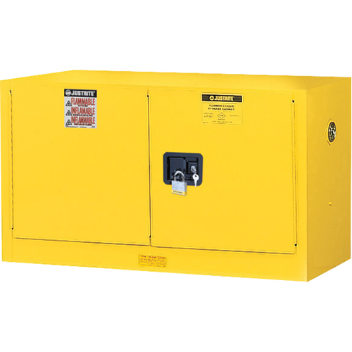 Armoire de s&eacute;curit&eacute; murale pour produits inflammables EX Sure-Grip , 17 gal., 2 Porte(s), 43" La x 24" h x 18" p Sécurité Médic