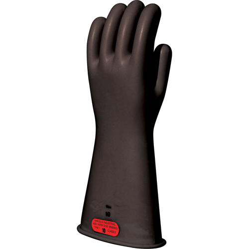 Gants isolants en caoutchouc naturel noir, ASTM classe 0, Taille 8, 14" lo Sécurité Médic