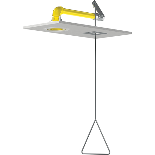 Horizontal Supply Emergency Shower Stations, Ceiling-Mount Sécurité Médic