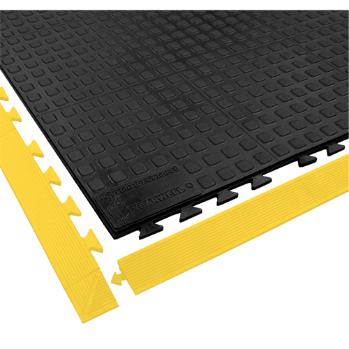 Rejuvenator Connect No. 502 Matting, Polyurethane, 3' W x 3' L, 5/8" Thick, Black Sécurité Médic