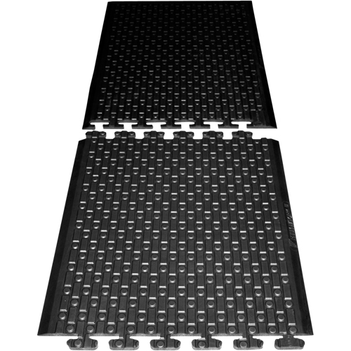 Rejuvenator Connect No. 502 Matting, Polyurethane, 3' W x 3' L, 5/8" Thick, Black Sécurité Médic
