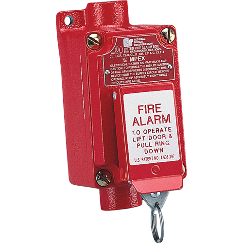 AVERTISSEUR D'INCENDIE ANTID&eacute;FLAGRANT (MPEX)-OP&eacute;RATION EN DEUX &eacute;TAPES QUI EMP&ecirc;CHE L'ACTIVATION ACCIDENTELLE Sécurité Médic