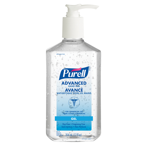 Advanced Hand Sanitizer, 354 ml, Pump Bottle, 70% Alcohol Sécurité Médic