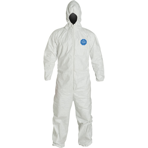 Combinaisons &agrave; capuchon, 2T-Grand, Blanc, Tyvek 400 Sécurité Médic