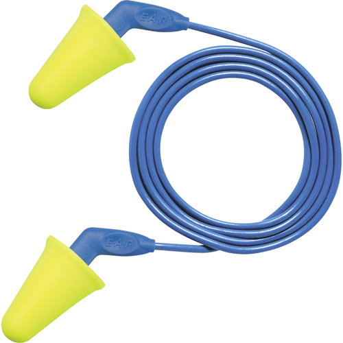Bouchons d'oreilles &agrave; pousser E-A-R, Vrac - Sac en poly, Avec cordon Sécurité Médic