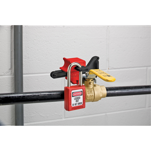 Seal Tight Handle-On Valve Lockouts, Ball Type Sécurité Médic