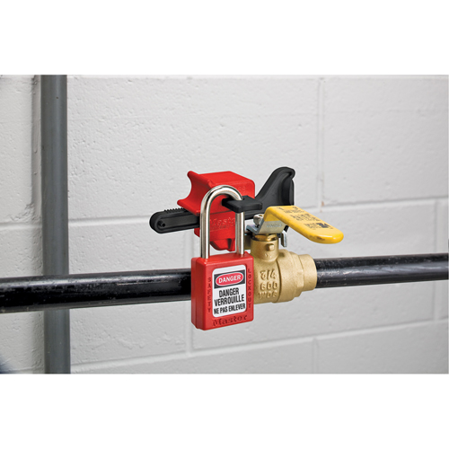 Seal Tight Handle-On Valve Lockouts, Ball Type Sécurité Médic