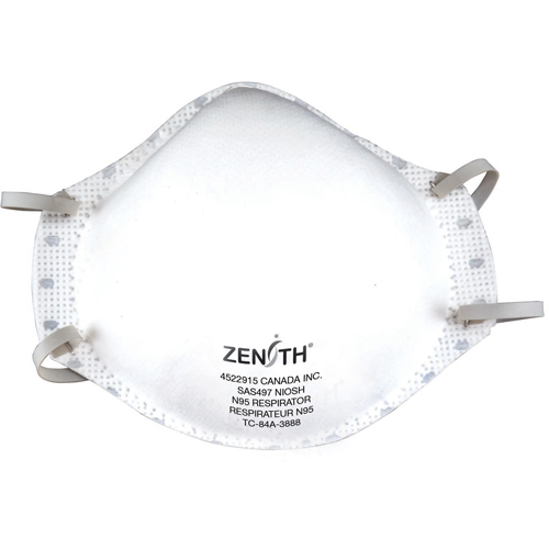 Particulate Respirators, N95, NIOSH Certified, Medium/Large Sécurité Médic