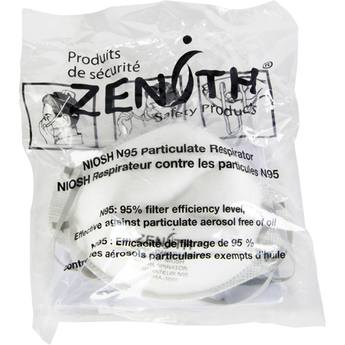 Particulate Respirators - Vend Pack, N95, NIOSH Certified, Medium/Large Sécurité Médic