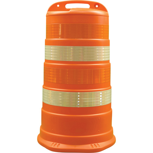 Trailboss Channelizer Drums, 41.27" High, Orange Sécurité Médic