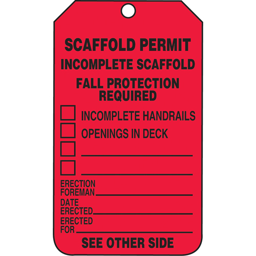 Inspection Tags, Plastic, 3-3/8" W x 5-7/8" H, English Sécurité Médic