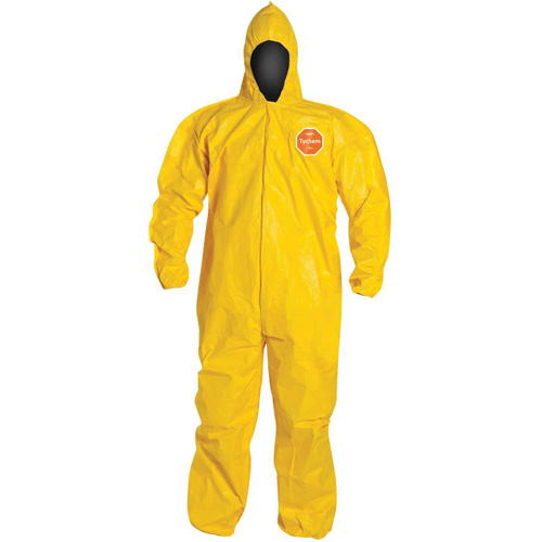 Combinaison &agrave; capuchon, Tychem 2000, 2T-Grand, Jaune Sécurité Médic