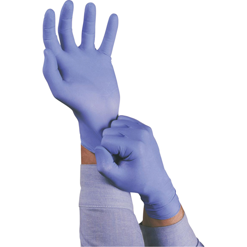 Gants TouchNTuff 92-675, T-Grand, Nitrile, 5 mils, Sans poudre, Bleu Sécurité Médic