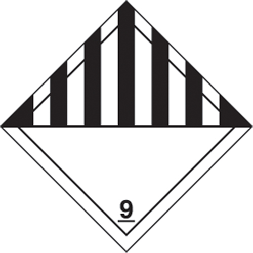 TDG Shipping Labels, Class 9, Miscellaneous Dangerous Goods, Vinyl Sécurité Médic