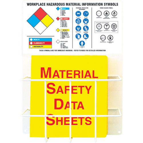 Haz-Mat Basket Style Centre Boards, English, Binders Included Sécurité Médic